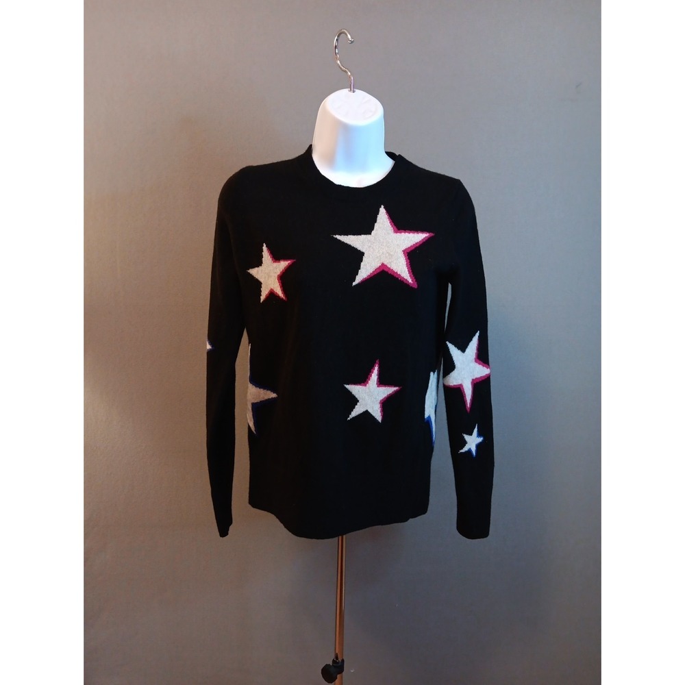 Banana Republic ITALIAN‎ merino wool stars pattern sweater Xs